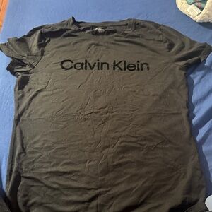 Calvin Klein Charcoal Men's Short Sleeve Tee